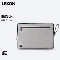 乐上（LEXON）电脑内胆包13.3英寸笔记本苹果保护套男女简约商务轻便小巧灰棕色 13.3英寸 灰棕色 PU材质