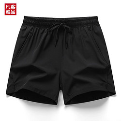 VANCL 凡客诚品 冰丝运·动·裤夏季清少年速干男士短裤 黑色 4XL