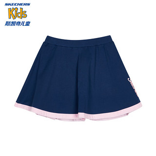 Skechers斯凯奇童装女童针织短裙儿童夏季户外运动休闲透气裙子L224G055 130