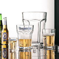 百亿补贴：JIAXIN 甲馨 比利时福佳白啤酒杯创意玻璃杯超大精酿扎啤杯六角网红大号啤酒杯