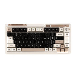 KZZI 珂芝 K75 lite版 三模客制化键盘 82键 星岩灰 风雨轴 RGB