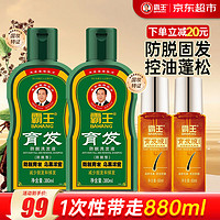 BAWANG 霸王 育发防脱洗发水套装 洗发水380ml*2+育发液60ml*2