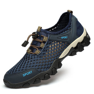夏季新款户外运动登山鞋透气洞洞鞋涉水溯溪防水速干鞋 KJ-51蓝色 41