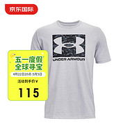 安德玛 UA 男子干爽训练运动短袖T恤 1361673 011白色 L