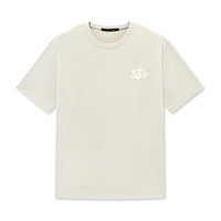 GXG 夏季新款时尚字母刺绣简约男式T恤短袖情侣半袖T恤