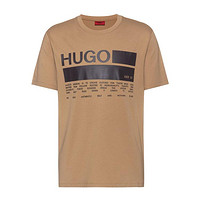HUGO BOSS男士时尚休闲经典LOGO款纯棉短袖T恤