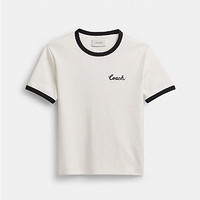 补贴购：COACH 蔻驰 经典标志RINGER T恤 CS612 WHT