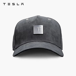 TESLA 特斯拉 图标款麂皮帽 可调节休闲前卫