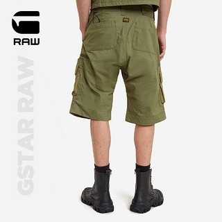 G-STAR RAWP-35T男士宽松五分短裤休闲工装耐穿外穿夏季2024D24315 鼠尾草绿 33