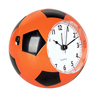 Hense 汉时 创意儿童闹钟学生床头钟时尚个性闹表卡通音乐时钟足球造型小台钟HA09橙色