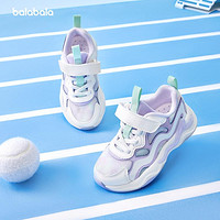 巴拉巴拉 儿童运动鞋网面男女童透气慢跑鞋2024夏新款