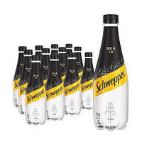 Schweppes 怡泉 苏打水0糖原味气泡水整箱装400ml*12瓶