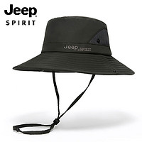 Jeep 吉普 帽子男士渔夫帽时尚潮流四季大檐钓鱼帽款休闲户外旅行遮阳帽