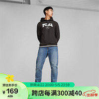 PUMA 彪马 男子 基础系列 针织卫衣 678419-01黑色 亚洲码XXL