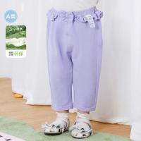 巴拉巴拉 女童裤子打底裤休闲裤轻薄春夏装外穿甜美荷叶边萌