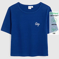 Gap 盖璞 女装夏季LOGO轻薄短袖T恤659475休闲上衣