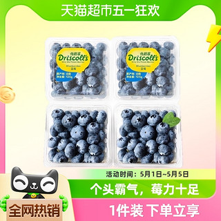云南怡颗莓蓝莓高山2盒/4盒/6盒 单盒125g新鲜水果顺丰包邮