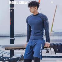 TOSWIM 拓胜 2024款男士泳衣冲浪服长袖全身防晒套装冲浪服三件套