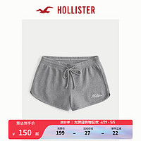 HOLLISTER 24春夏高腰毛圈布休闲运动风海豚短裤 女 355922-1 麻灰色 S (165/68A)