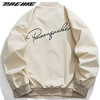 PRESSURE男士夹克外套长袖美式百搭设计感外套舒适设计感小众 卡其 2XL(185/100A)