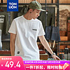 TONLION 唐狮 2024男短袖贴标T恤 漂白色 XXL
