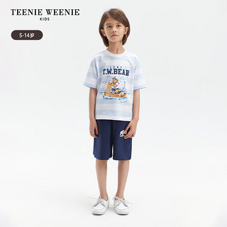 Teenie Weenie Kids小熊童装24夏季男童舒适百搭运动休闲短裤 中灰色 140cm