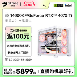 MLOONG 名龙堂 13代i5 13400F/13600KF/RTX3060Ti/4060Ti/4070Ti游戏台式组装电脑主机直播整机DIY组装机吃鸡兼容机