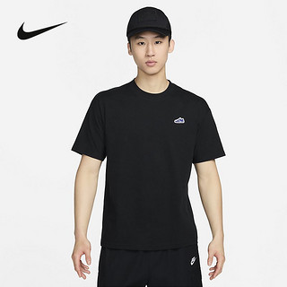 NIKE 耐克 短袖男2024夏季新款运动休闲圆领刺绣鞋标T恤FV3752-010