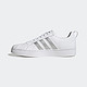  adidas 阿迪达斯 「小贝壳头」STREETCHECK板鞋小白鞋男女阿迪达斯轻运动 白色/银色 36.5　