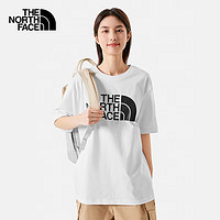 北面 短袖T恤男女同款户外休闲棉质半袖86PS 白色/FN4 M