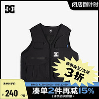 DC SHOES DCSHOES  官方正品春季运动休闲马夹外套美式潮流复古马甲上衣