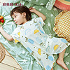 YUZHAOLIN 俞兆林 儿童连体睡衣纯棉夏季薄款婴儿短袖哈衣爬服 菠萝小西瓜