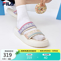 FILA 斐乐 官方女鞋运动拖鞋夏季厚底沙滩鞋魔术贴休闲鞋DONUT