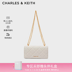 CHARLES & KEITH CHARLES&KEITH 油画菱格包包女包CK6-10680924 奶白色