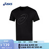 ASICS 亚瑟士 运动T恤男子跑步短袖透气舒适运动上衣 2011C975-001 黑色 L
