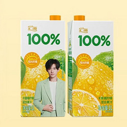 汇源 100%果汁 卡曼橘柠檬混合果汁 1L*2盒