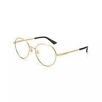 古驰（GUCCI）男女款金色金属镜框镜腿光学眼镜架GG1232OA 002 53mm
