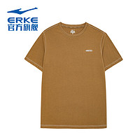 百亿补贴：ERKE 鸿星尔克 运动短袖夏季圆领宽松t恤运动休闲简约潮流短袖T恤上衣