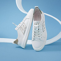 BeLLE 百丽 跑道设计小白鞋男鞋夏季商场同款牛皮革休闲撞色板鞋