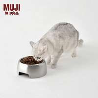 MUJI 無印良品 无印良品（MUJI） 不锈钢 碗 宠物用 猫/狗碗 宠物用品 L 直径16cm，厚1mm