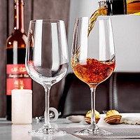 WINTERPALACE 玻璃高脚杯水晶红酒杯家用葡萄酒杯套装 2支装350ml
