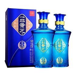 景芝 一品景芝 蓝淡雅 52%vol 芝麻香型白酒 500ml*2瓶 双瓶装