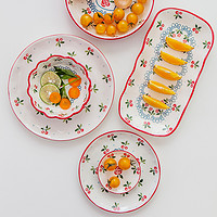 清珂 ins风网红餐具套装日式小清新创意碗碟套装组合碗盘家用可爱樱桃