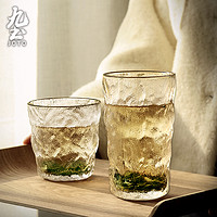 JOTO 九土 日式玻璃杯家用水杯加厚冰川杯威士忌酒杯茶杯果汁牛奶咖啡杯