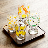 aderia 亚德利亚 日本石冢硝子昭和复古创意水杯家用饮料果汁杯咖啡杯玻璃杯
