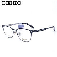 SEIKO 精工 眼镜架男 纯钛近视镜框 全框板材小框 商务眼镜框配镜 HC1023
