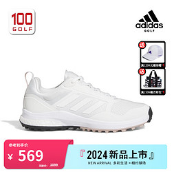 adidas 阿迪達斯 高爾夫球鞋女23ZOYSIA輕量網眼舒適透氣無釘緩震運動女鞋 白色 36