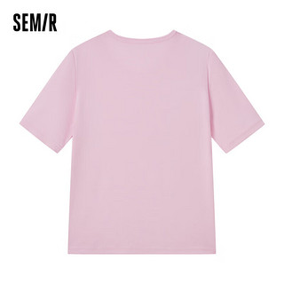 森马（Semir）【多彩T恤合辑】短袖T恤女宽松简约短款字母印花内搭外穿上衣集合 L款性感镂空-红色调0166 150/76A/XS