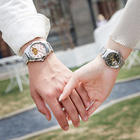 POSCER 宝时捷 情侣手表一对防水经典时尚国潮全自动机械表男女手表