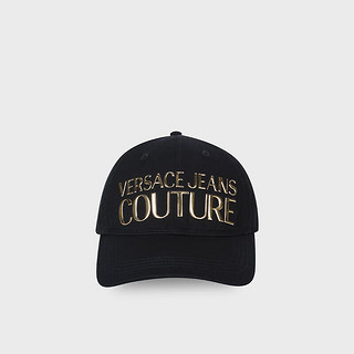 范思哲Versace Jeans Couture24春夏男士LOGO贴花棒球帽 黑色